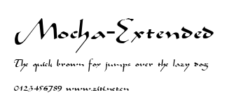 Mocha-Extended.ttf字體轉換器圖片