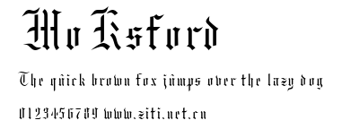 MoKsford.ttf字體轉換器圖片