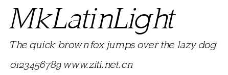 MkLatinLight.ttf字體轉換器圖片