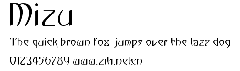 Mizu.ttf字體轉換器圖片