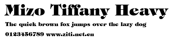 Mizo Tiffany Heavy.ttf字體轉換器圖片
