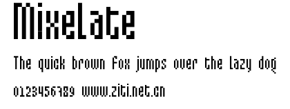 Mixelate.ttf字體轉換器圖片