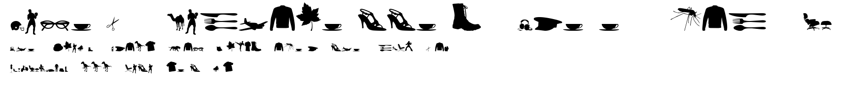 Mixed Silhouettes Free vol 4.ttf字體轉換器圖片