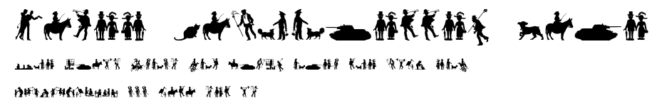 Mixed Silhouettes Five.ttf字體轉換器圖片