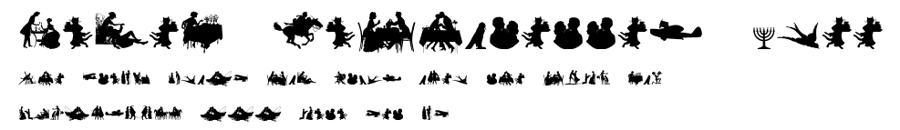 Mixed Silhouettes Free.ttf字體轉換器圖片