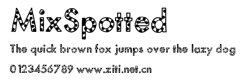 MixSpotted.ttf字體轉換器圖片