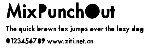 MixPunchOut.ttf字體轉換器圖片