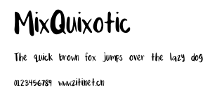 MixQuixotic.ttf字體轉換器圖片
