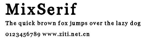 MixSerif.ttf字體轉換器圖片