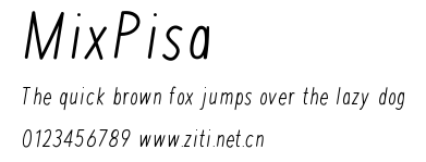 MixPisa.ttf字體轉換器圖片