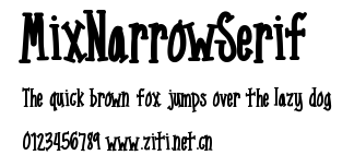 MixNarrowSerif.ttf字體轉換器圖片