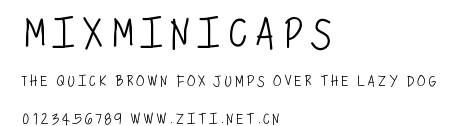 MixMiniCaps.ttf字體轉換器圖片