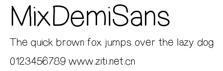 MixDemiSans.ttf字體轉換器圖片