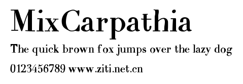 MixCarpathia.ttf字體轉換器圖片