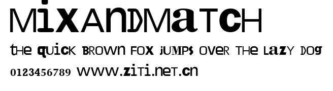 MixAndMatch.ttf字體轉換器圖片