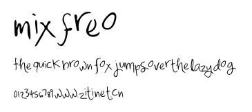 Mix Freo.otf字體轉換器圖片
