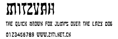 Mitzvah.ttf字體轉換器圖片