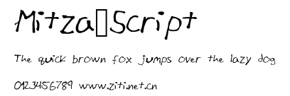 Mitza_Script.ttf字體轉換器圖片
