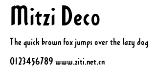 Mitzi Deco.ttf字體轉換器圖片
