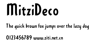 MitziDeco.ttf字體轉換器圖片
