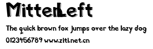 MittenLeft.ttf字體轉換器圖片