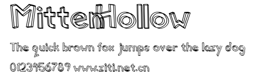 MittenHollow.ttf字體轉換器圖片