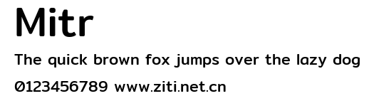 Mitr.ttf字體轉換器圖片