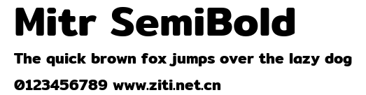 Mitr SemiBold.ttf字體轉換器圖片