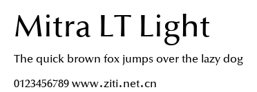 Mitra LT Light.ttf字體轉換器圖片