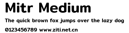 Mitr Medium.ttf字體轉換器圖片