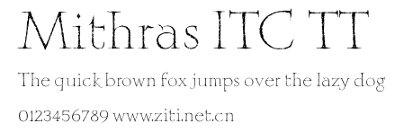 Mithras ITC TT.ttf字體轉換器圖片