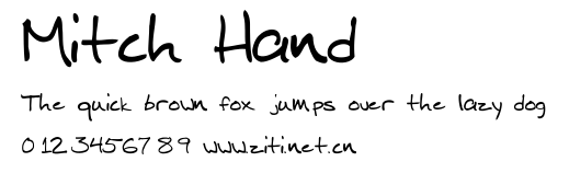 Mitch Hand.ttf字體轉換器圖片