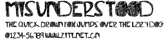 Misunderstood.ttf字體轉換器圖片