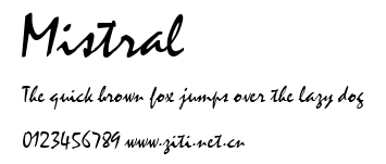 Mistral.ttf字體轉換器圖片