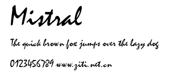 Mistral.ttf字體轉換器圖片