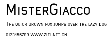 MisterGiacco.ttf字體轉換器圖片