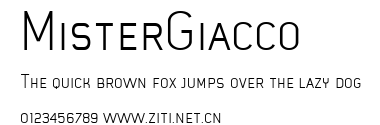 MisterGiacco.ttf字體轉換器圖片