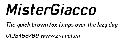 MisterGiacco.ttf字體轉換器圖片