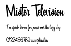 Mister Television.ttf字體轉換器圖片
