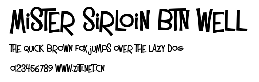 Mister Sirloin BTN Well.ttf字體轉換器圖片
