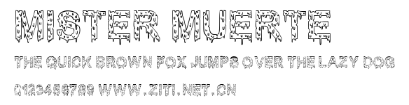 Mister Muerte.ttf字體轉換器圖片