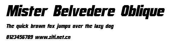 Mister Belvedere Oblique.ttf字體轉換器圖片