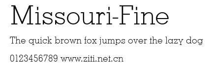 Missouri-Fine.ttf字體轉換器圖片