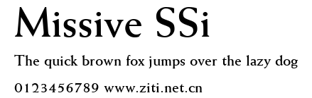 Missive SSi.ttf字體轉換器圖片