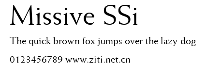 Missive SSi.ttf字體轉換器圖片