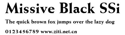 Missive Black SSi.ttf字體轉換器圖片