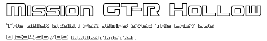 Mission GT-R Hollow.ttf字體轉換器圖片