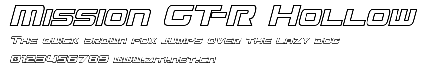 Mission GT-R Hollow.ttf字體轉換器圖片