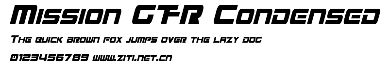 Mission GT-R Condensed.ttf字體轉換器圖片