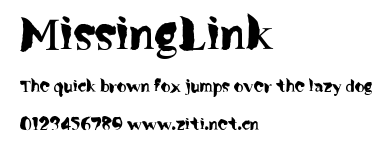 MissingLink.ttf字體轉換器圖片